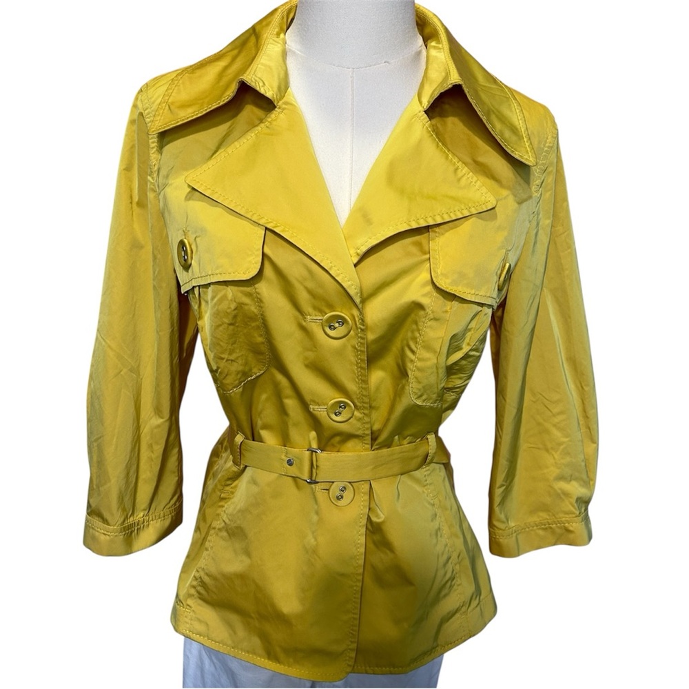 Vintage Laurèl Yellow Belted Blazer Jacket